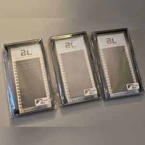 3 Sealed Trays Lash Extensions Tech Artist Supplies D Curl Mixed Lengths